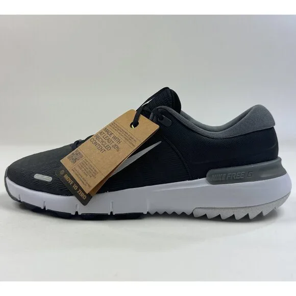 Nike Free Golf Next Nature Mens Wide Width Black Golf Shoes Spikeless FQ7875-001 - Picture 6 of 9